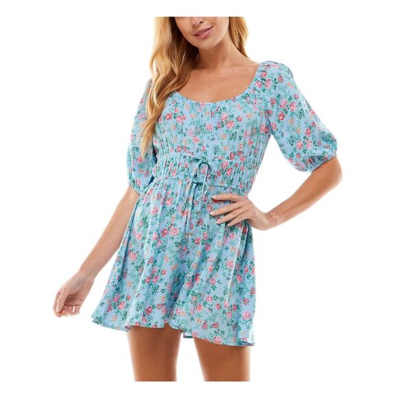 Combinaison / Romper Blanche Et Bleue NWT Justify - Taille 4 - Coton 100%